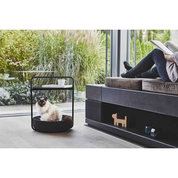 Okrugao pomoćni stol ø 50 cm Tavolino Black – MiaCara-image-2