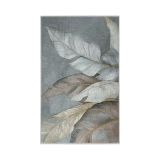 Zeleni/sivi perivi tepih 80x150 cm Dusty Leaves – Mila Home