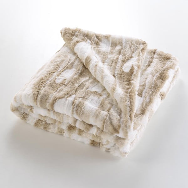 Bež deka od umjetnog krzna 180x220 cm Cheyenne – douceur d'intérieur