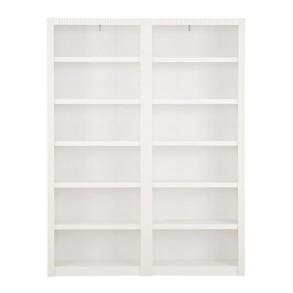 Bijela polica za knjige od borovine Støraa Bailey, 164 x 213 cm