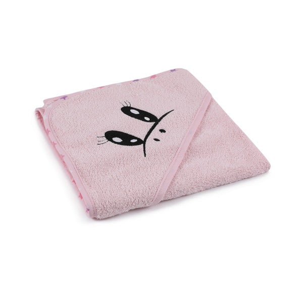 Ružičasti pamučan set dječjeg ogrtača i ručnika 3 kom veličina za 0-2 godine Unicorn – Foutastic-image-4