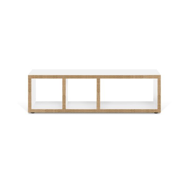 Bijela/u prirodnoj boji TV komoda 150x45 cm Berlin – TemaHome