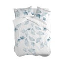 Bijela/plava pamučna navlaka za poplun za krevet za jednu osobu 140x200 cm Ginkgo – Blanc