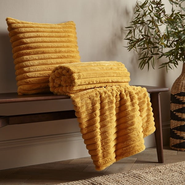 Deka od mikropliša 130x170 cm Cosy Ribbed – Catherine Lansfield-image-3