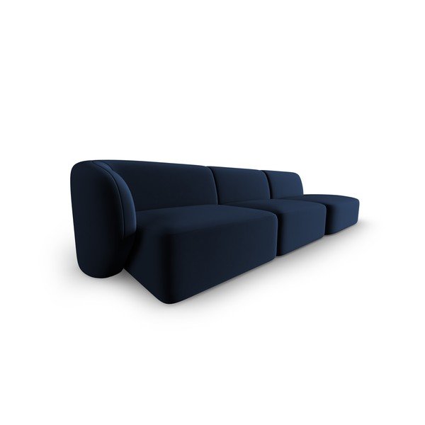Plava baršunasti sofa s lijevim kutom 311 cm Paolo – Milo Casa-image-2
