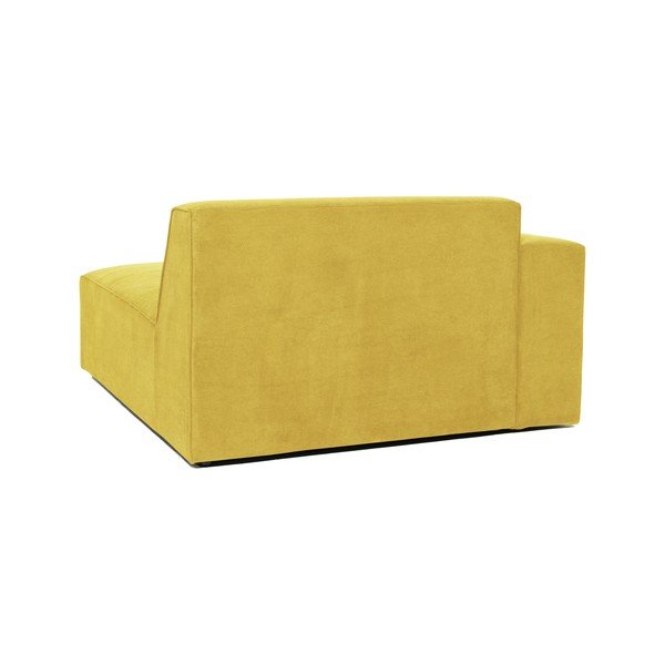 Žuti baršunasti element za kauč Scandic Sting, lijevi kut-image-3