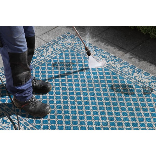 Plavo-krem vanjski tepih NORTHRUGS Royal, 160 x 230 cm-image-1