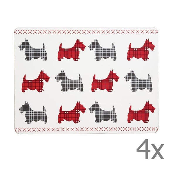 Set od 4 tradicionalna mjesta za škotske pse