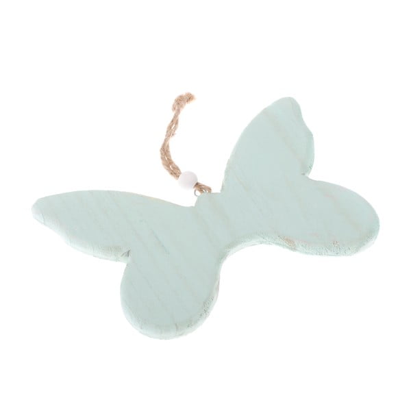 Svijetlozeleni drveni viseći ukras Dakls So Cute Butterfly