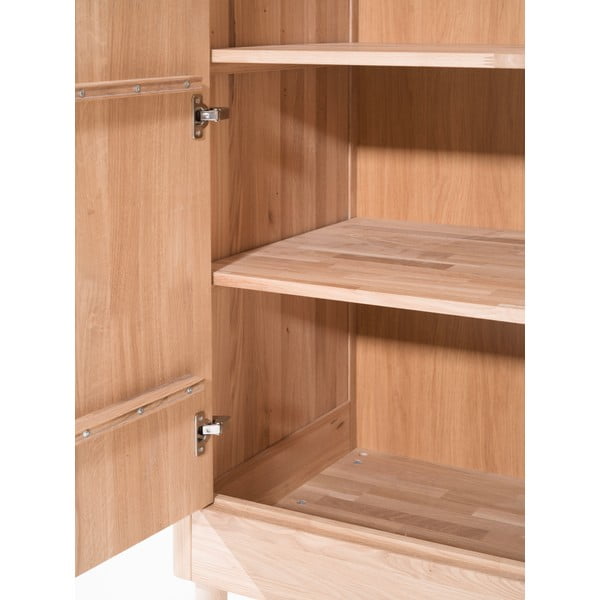 Dječja garderoba od punog hrasta u prirodnoj boji 100x190x55 cm Forrest – Vipack-image-1