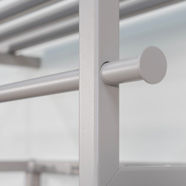 Smeđe-siva metalna zidna vješalica s policom 76 cm Rizzoli – Spinder Design-image-4