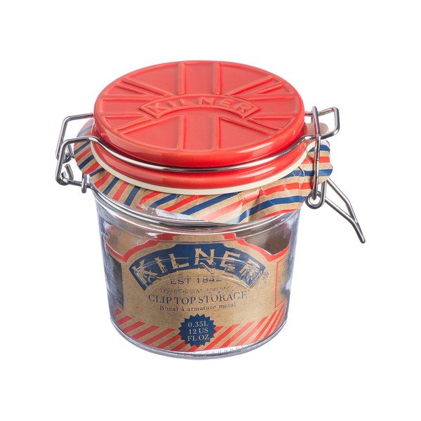 Tegla s crvenim keramičkim poklopcem Kilner England, 0,35 l-image-1