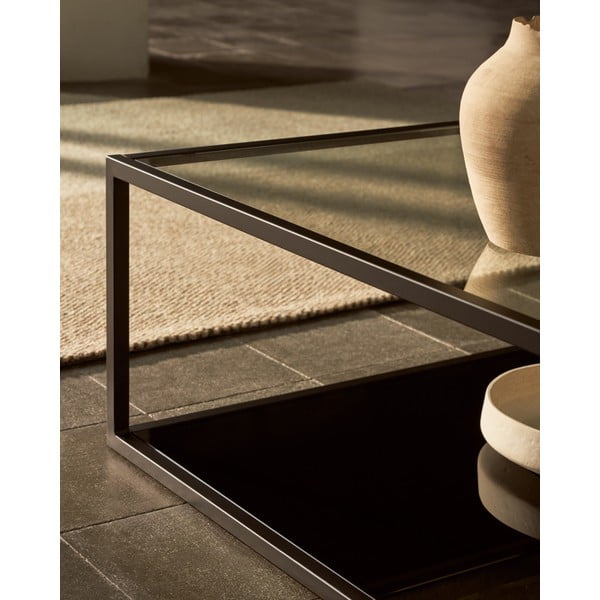 Crni stolić za kavu u Kave Home Green Hill, 110 x 60 cm-image-1