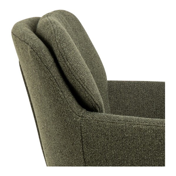 Kaki zelena podstavljena blagovaonska stolica s naslonima za ruke Dora – Actona-image-4