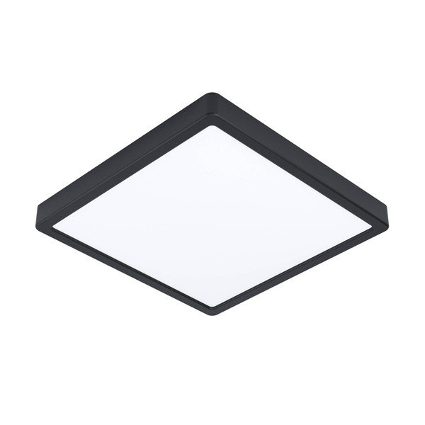 Crna LED stropna svjetiljka 28,5x28,5 cm FUEVA 5 – EGLO