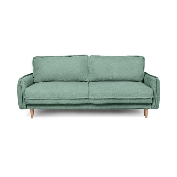 Zelena sklopiva sofa od bouclé tkanine 215 cm Patti – Bonami Selection