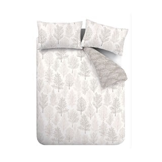 Bijelo-bež posteljina za krevet za jednu osobu 135x200 cm Wilda Tree - Catherine Lansfield