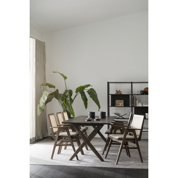 Blagovaonski stol s pločom u dekoru hrasta 230x95 cm Calverton - Rowico-image-1