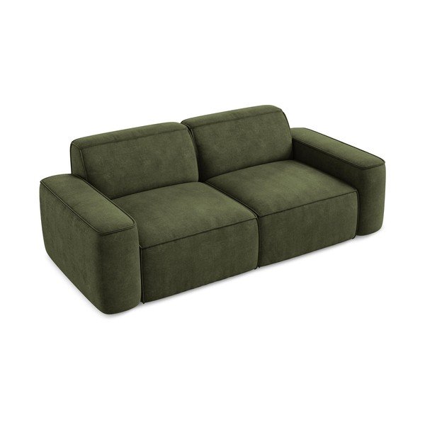 Zelena sofa od šenila 204 cm Omao – Makamii-image-2
