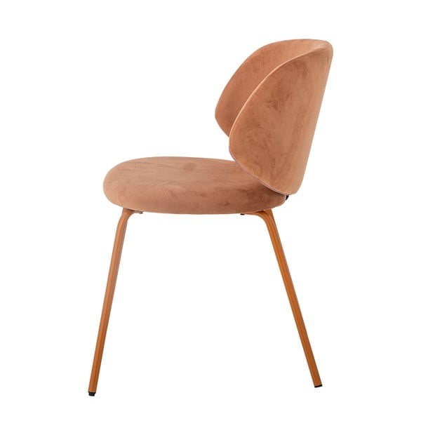 Narančaste baršunaste blagovaonske stolice u setu 2 kom Ponte – Bloomingville-image-4