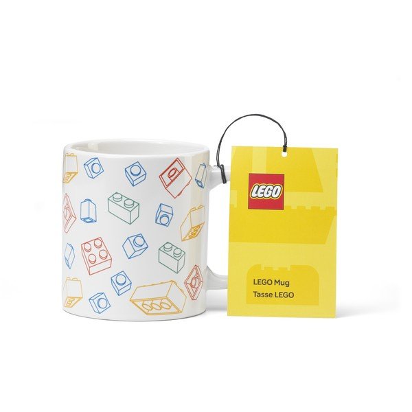 Bijela keramička dječja šalica 300 ml Bricks – LEGO®-image-1