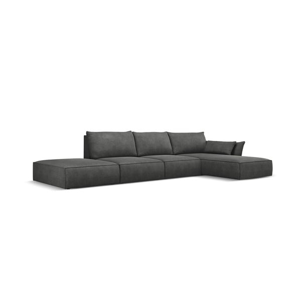 Siva kutna garnitura (desni kut) Vanda - Mazzini Sofas-image-2