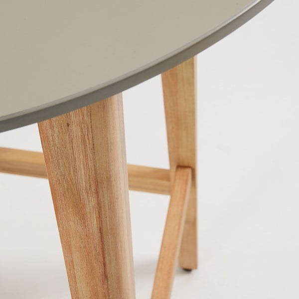 Balkonski stol od drveta eukaliptusa Kave Home Giorgia, ⌀ 70 cm-image-1