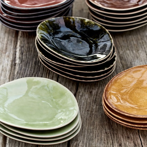 Svjetlozeleni desertni tanjur od kamenine Costa Nova Riviera, ⌀ 16 cm-image-1