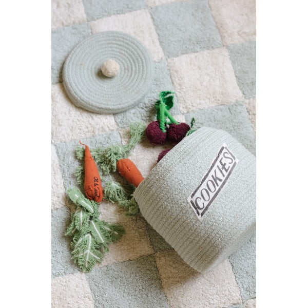 Svijetlo plava tekstilna dječja kutija za pohranu ø 20x26 cm Cookie Jar – Lorena Canals-image-1