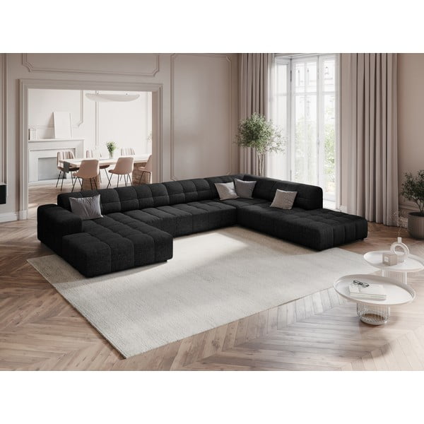 Antracitno siva kutna garnitura (s desnim kutom/u obliku slova "U") Chicago – Cosmopolitan Design-image-1