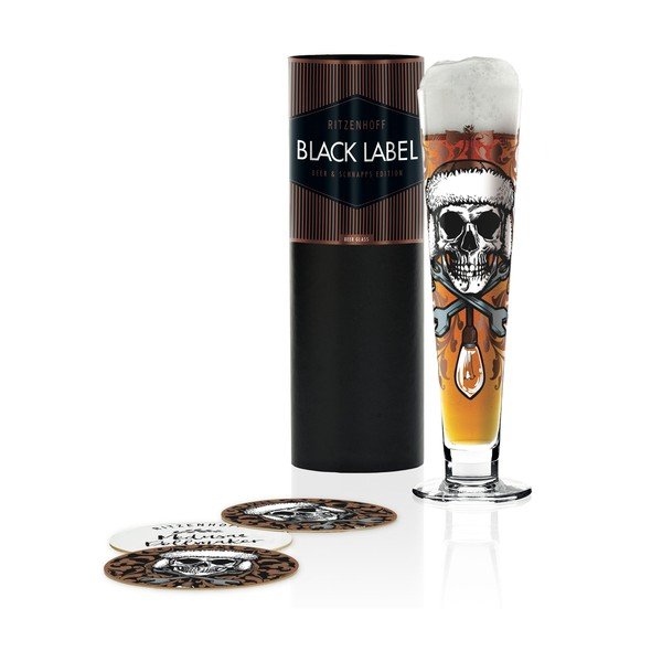 Set pivskih čaša od kristalnog stakla i 5 podmetača Ritzenhoff Medusa Dollmaker, 385 ml-image-1