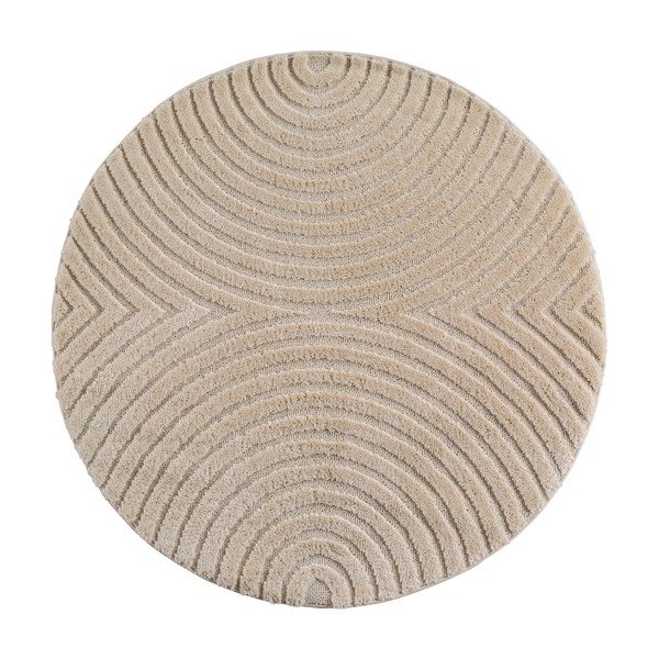Bež okrugao tepih od mješavine jute ø 160 cm Art 1122 – Ayyildiz Carpets