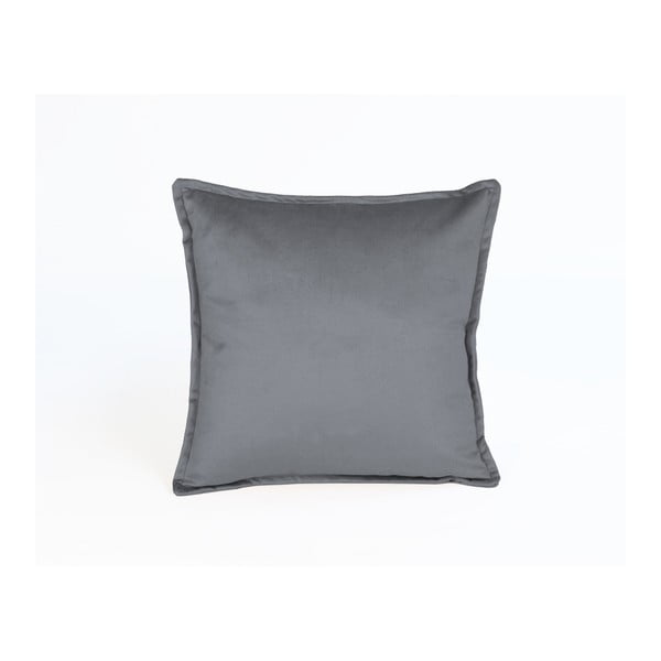 Siva dekorativna jastučnica Velvet Atelier, 45 x 45 cm