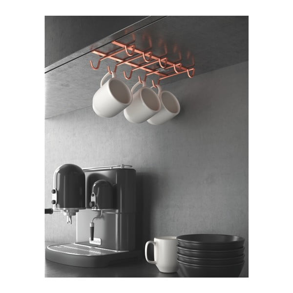 Viseći držač za čaše u bakrenoj boji Metaltex-image-1