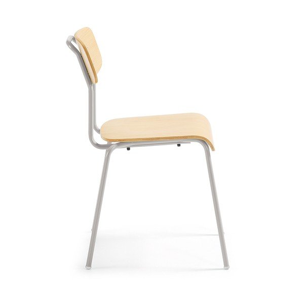 Set od 4 stolice sa sivom La Forma Klee konstrukcijom-image-3