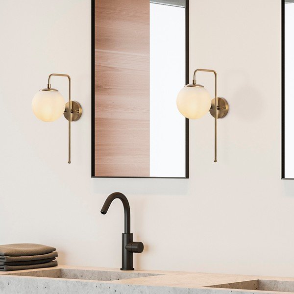 Bijela/mjedena zidna lampa Viran – Opviq lights-image-2