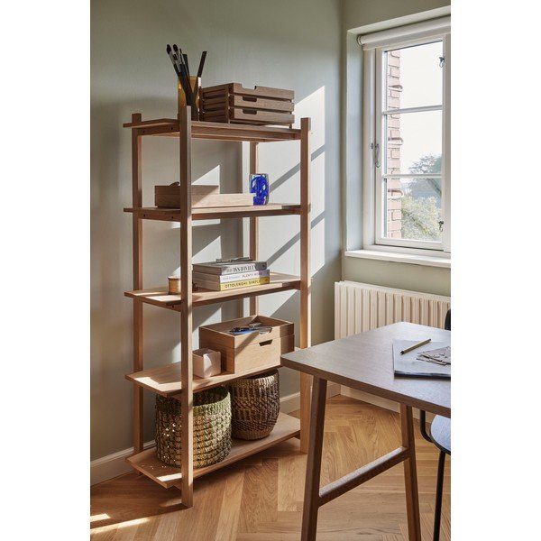 Regal u dekoru hrasta u prirodnoj boji 80x150x39 cm Epoch – Hübsch-image-1