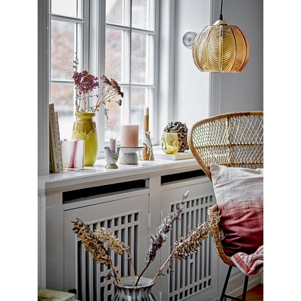 Jantarna viseća svjetiljka sa staklenim sjenilom ø 22 cm Adar – Bloomingville-image-1