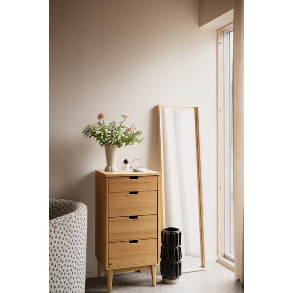 Komoda od punog hrasta u prirodnoj boji 45x92x38 cm Garrison – Rowico-image-4