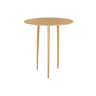 Žuti metalni pomoćni stolić Leitmotiv Supreme, ø 42,5 cm