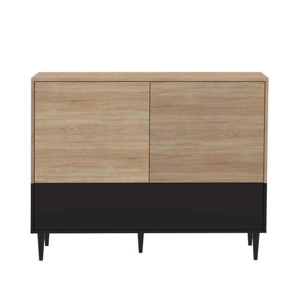 Crna donja komoda u TemaHome Horizon hrast dekoru-image-2