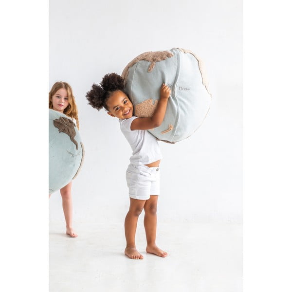 Plava/bež vreća za bebe World Map – Lorena Canals-image-4