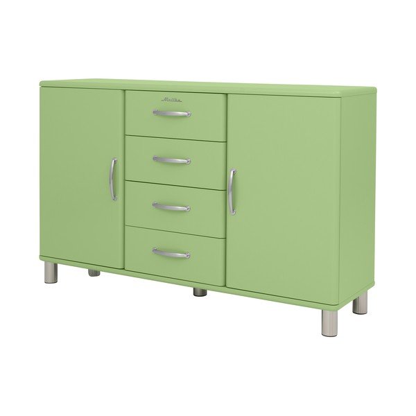 Zelena niska komoda 146x92 cm Malibu - Tenzo-image-2