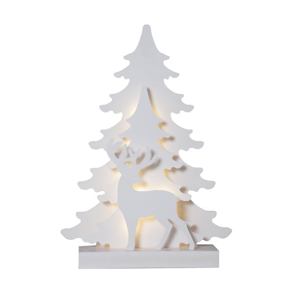 Bijeli svjetlosni ukras s božićnim motivom Grandy – Star Trading