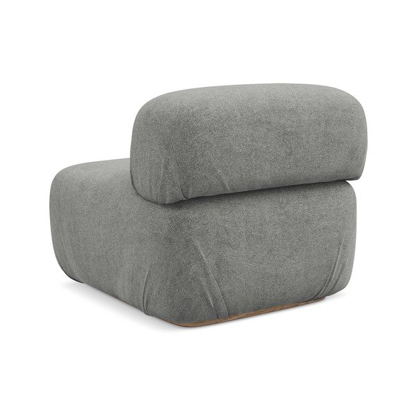 Siva modularna sjedeća garnitura od bouclé tkanine Ailani – Makamii-image-3