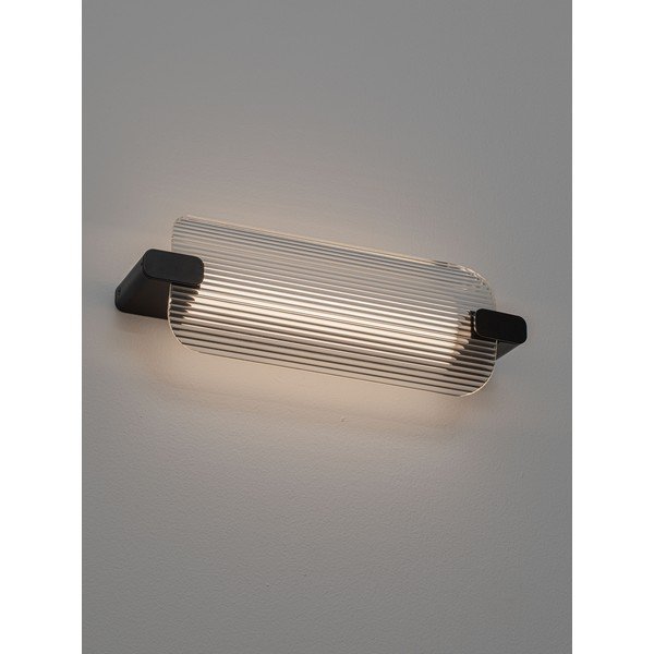 Mat crna staklena LED zidna lampa Emery – Nova Luce-image-1