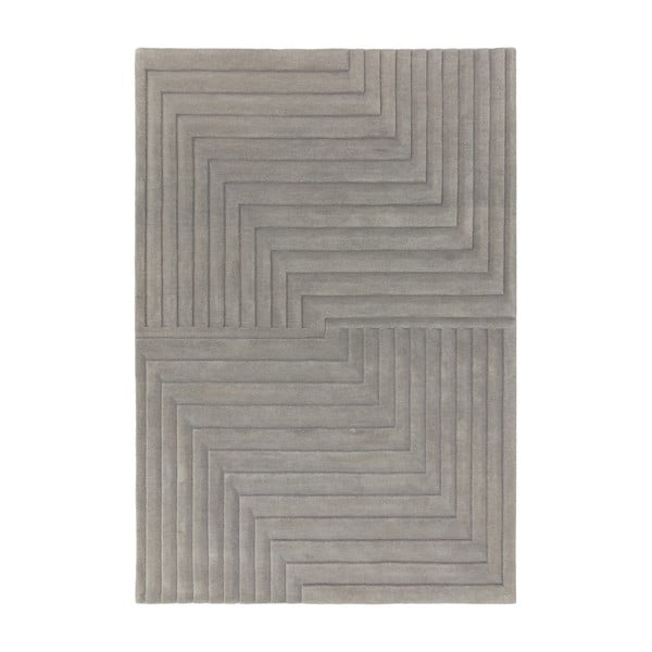 Sivi vuneni tepih 160x230 cm Form – Asiatic Carpets