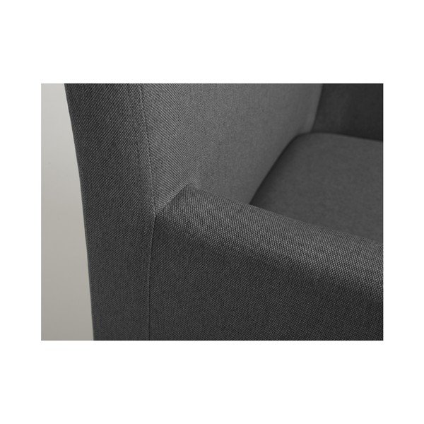 Čelična siva fotelja Custom Form Wilton-image-1