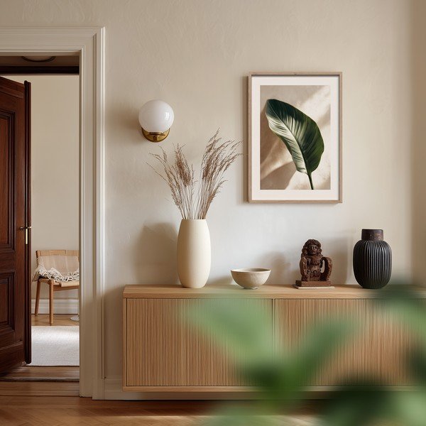 Tiskana slika s okvirom 50x70 cm Strelizia Leaf – Styler-image-1