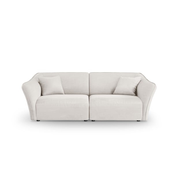 Bijela sofa od bouclé tkanine 206 cm Tokyo – Cosmopolitan Design